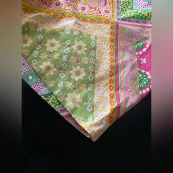 LIDI Colorful Spring Floral Patchwork Shorts sz 10 - Picture 7 of 11